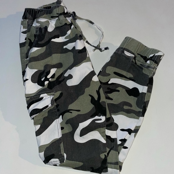 Almost Famous Pants - Canvas Joggers: by: Almost Famous